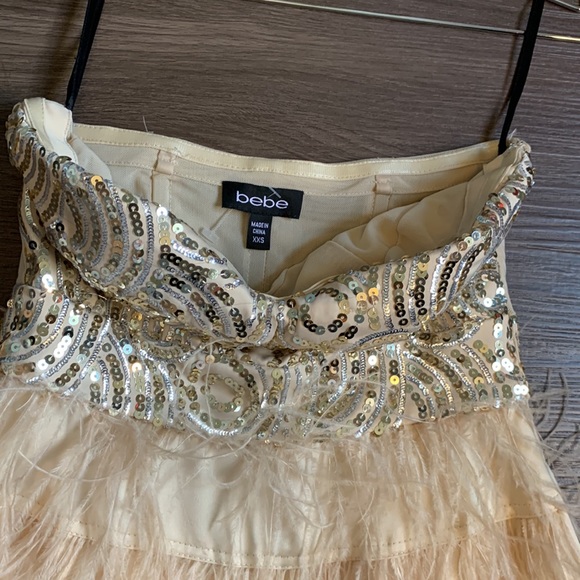 BEBE XS CUTE SHIMMER DRESSS - Picture 3 of 3